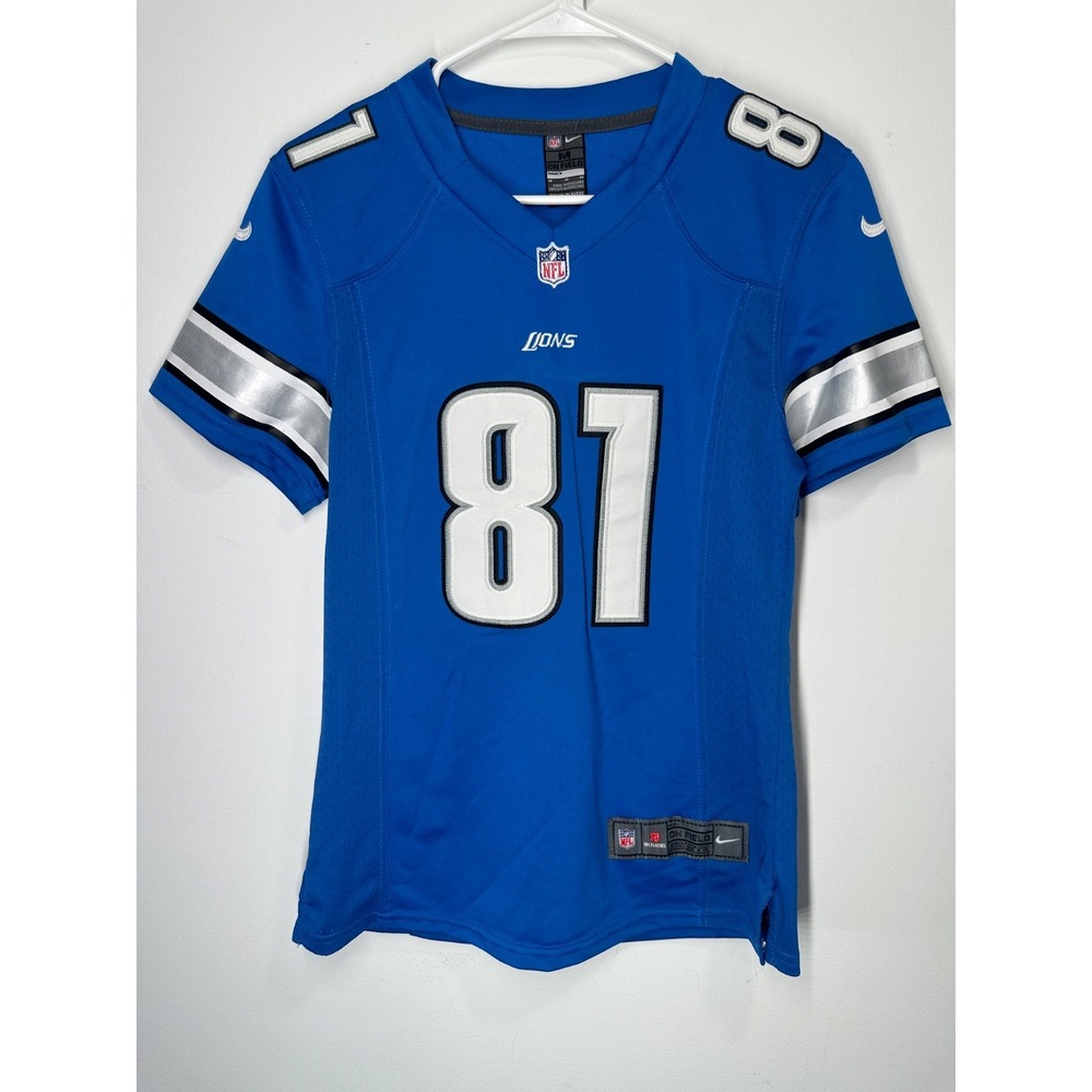 Nike Detroit Lions On Field Stitched #81 Calvin Johnson Football Jersey - Medium